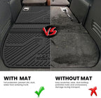 Trunk Mat with Backrest Mat for Chevrolet Chevy Traverse 2009-2017/Buick Enclave 2008-2017, All Weather TPE Custom Fit Cargo Mat Trunk Liner with Backrest Mat, Black