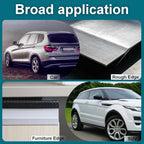 16.4FT Car Door Edge Guards Black, U-Shaped Car Door Protector with Metal Clips, No Adhesive Needed, for Most Cars