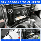 Center Console Drawer Fits for 2014-2024 Toyota 4Runner Console Organizer Dashboard Screen Tray Armrest Storage Box Compatible with 4Runner Interior Accessories (Drawer)