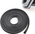 U-Shape Car Door Edge Guards, 16.4 Ft Rubber Automotive Door Edge Protector for SUVs Sedans, Easy No-Glue Install, Exterior Car Accessories Trim (Black)