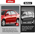 Corolla Rain Guards - Window Visors for Toyota Corolla 2003-2008, Outside-Mount Tape-On Side Window Wind Deflectors for Corolla Accessories, Vent Visors Shades Rainproof 4PCS