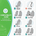 Car Seat Cover Towel, Universal Fit Front Seat 57 x 30 Inch Non Slip Soft Waterproof Absorbent instantly Sweat Protector, for Gym Workout, Swimming, Beach, Soccer, Pet travel (America Soccer Style)