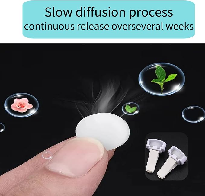 Car Air Freshener Refills, 30 Pcs Individual Package Car Air Vent Clip Replacement Pads Solid Fragrance Scent Air Freshener Refill Tablets (Lemon)