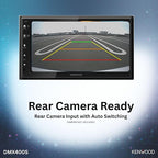 DMX400S 6.8" Capacitive Touchscreen Digital Multimedia Receiver - Wired Apple CarPlay, Android Auto, Built in Bluetooth, Double DIN, Rear Camera Input, 13-Band EQ
