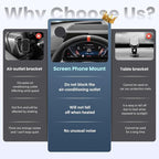 Car Phone Holder For BMW X1 Accessories 2023-2025 / BMW X2 2024 - For MagSafe Magnetic Cell Phone Mount for BMW x1 x2 Accessories 10.25 inch Screen - Touchscreen Cradles Strong Magnets for iPhone