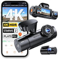 New N4 Pro S 4K 3 Channel Dash Cam, Triple STARVIS 2 Dash Camera for Cars, 4K+1080P+2.5K Front and Rear Inside, HDR IR Night Vision, 24/7 Buffered Parking Mode, GPS, Wi-Fi, Support 1TB (RC18)