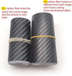 Car Door Sill Protector,4D Carbon Fiber Anti-Scratch Cover Strips,Universal Scuff Protective Door Threshold Guard Vinyl Sticker for Car Truck SUV(4PCS)