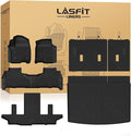 Floor Mats & Cargo Liner with Backrest Mat 2021-2026 & Only 7 Seats (Not for 8/9 Seats) for Chevy Suburban/GMC Yukon XL (Only Yukon XL, Not Fit Yukon)/Cadillac Escalade ESV (Not Fit Escalade)
