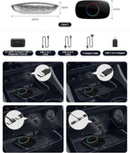 Wireless Carplay Adapter - Magic AI Box CarPlay Android Auto Wireless, Dual Wi-Fi & BT USB Playback, AI-Powered, OTA, Video Box for YouTube, Netflix, CB4CT-BK