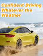 Low-Profile Window Rain Guard for Honda Civic Hatchback 2022-2026 Side Window Visors Extra-Thick Vent Visor HB LX Sport Touring EX-L Window Deflectors Vent Shades Car Accessories