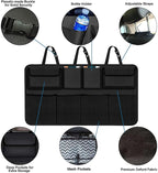 Car Trunk Organizer, Large Capacity Car Organizers and Storage with 8 Pockets, Waterproof Backseat Hanging Organizer for SUV, Truck, MPV, Interior Accessories for Men and Women