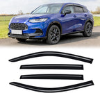 Rain Guards for 2023-2026 Honda HRV HR-V, Out-Channel Window Visor Shields Vent Deflector Shade Wind Dark Smoke 2024 2025 23 24 25 26, Tape-On Outside-Mount, 4PCS