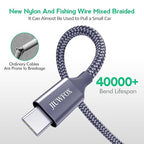 Car Carplay Cable for iPhone 17 16 Pro Max, (5Pcak, 3ft) Braided USB A to USB C for CarPlay USBC Cord, for Galaxy S25 S24, iPad Pro/Air/mini Car Charger Cord