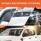 in-Channel Rain Guards Compatible with Ford Ranger SuperCrew 2019 2020 2021 2022 2023, Durable Side Windows Rain Guard, 2019-2023 Ranger Wind Deflectors Black 4Pcs
