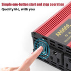 3000 Watt Power Inverter with LED Display,Dual AC Outlets,USB Port, 24V DC to 110V AC Converter Car Power Inverter for Vehicles, Car, RV, Truck, Off Grid Solar System, Outdoor Camping