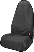 Grey Waterproof Towel Auto Car Seat Cover Protector Machine Washable - Fit Yoga Running Crossfit Athletes Beach Swimming Outdoor Sports