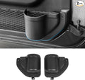 for JL Front Door Side Insert Storage Box Fit for 2018-2026 Jeep Wrangler JL JLU 2/4-Door, Door Organizer Pockets Cup Holders Interior Storage Expansion Accessories