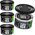 Car Air Freshener | Fiber Can Provides Long Lasting Scent for Auto or Home | Recycled Fiber | Black Ice, 4 Air Fresheners