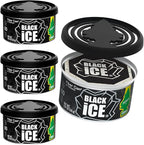 Car Air Freshener | Fiber Can Provides Long Lasting Scent for Auto or Home | Recycled Fiber | Black Ice, 4 Air Fresheners