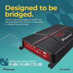GM-A5702 2-Channel Car Amplifier – 1000W Max, Class AB, Bridgeable Design, Bridgeable, Variable Filters, High Power