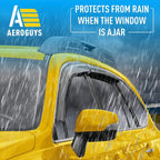 Extra Durable Window Deflectors Tape-On Window Visors Rain Guards Fit for Outback 2015-2019, Sun Visors, Wind Vent for Shades, Exterior Car Accessories - 4pcs. AG0876