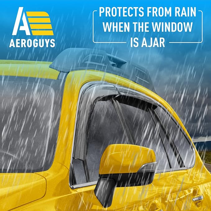 Extra Durable Window Deflectors Tape-On Window Visors Rain Guards Fit for Outback 2015-2019, Sun Visors, Wind Vent for Shades, Exterior Car Accessories - 4pcs. AG0876