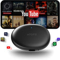 AD5 AI Box Wireless CarPlay Adapter & Android Auto, 2025 Upgrade Ai Box CarPlay Compatible with YouTube, AI DriveChat, Dual Wi-Fi, Dual BT, for OEM Wired CarPlay/Android Auto