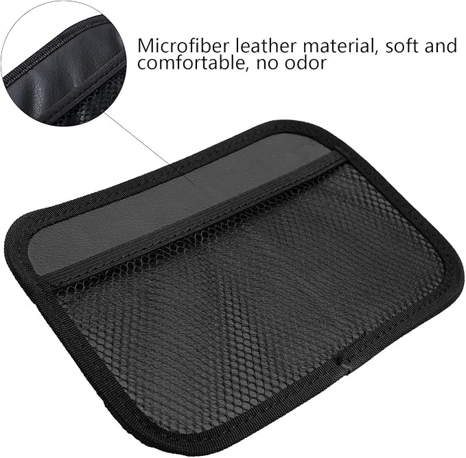 INNOLIFE Car Net Pocket Side Clutter Scattered Storage Phone Holder Strong Paste Organizer 8"x5.75"(2pcs L)