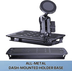 Stainless Steel Phone Mount for 2019-2023 Ford Ranger XL/XLT/Lariat - Heavy Duty All-Metal Shakeproof Bolt-On Install Super Stable Dash Phone Holder - Ford Ranger Phone Mount