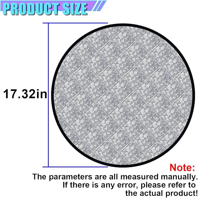 Car Steering Wheel Sun Shade Cover, 17" Diameter Aluminum Film Heat Insulation Car Steering Wheel Protector, Universal Foldable Sun Block Shield for Cars, SUVs, Trucks(A)