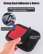 Driver's Car Storage Bag, Small Car Side Pocket Organizer for Car Seats, Doors and Consoles, PU Leather (Brown)