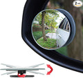 Blind Spot Mirror, 2" Round HD Glass Frameless Convex Rear View Mirror, Pack of 2
