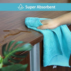 Microfiber Cleaning Cloth,150 Pack Cleaning Rags, Cleaning Towels with 4 Color Assorted,11.5"X11.5" Shop Towels (Green/Blue/Yellow/Pink)