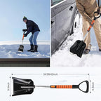 Extendable Snow Brush for Car, Ice Scrapers for Car Windshield Combo Kit with 270° Pivoting Head, 6-in-1 Snow Removal Tool with Snow Shovel Snow Scraper for Car, Truck, SUV, Winter Car Kit