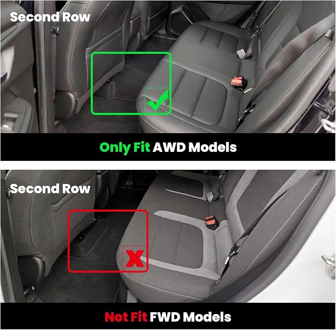 Floor Mats & Cargo Liner for Chevrolet Chevy Trailblazer 2021-2026 (Only Fit AWD & Cargo in Upper Deck Position), All Weather TPE Custom Fit Floor Mats for Car, Car Floor Mats Full Set