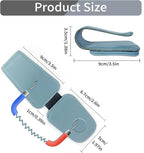 Sunglasses Holder for Car Visor, Leather Magnetic Sunglass Holder for Car with Clip, Blue