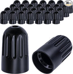 30PCS TPMS Tire Valve Long Stem Caps, Black Plastic Wheel Tire Valve Stem for TR20008 TPMS, Universal Long Stem Caps for Cars, SUV, Trucks, Bikes, Motorcycles, Bicycles