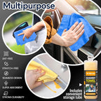 Premium Extra Large Shammy Cloth for Car Drying 2pk (34”x25”)-Super Absorbent XL Chamois Towel for Car-Reusable Shammy Towel for Car, Bathroom,Pets, Dust Remove, No Spots/Streak/Scratch