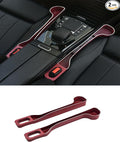Car Seat Gap Filler Organizer- Upgrade Car Side Seat Gap Filler with Cup Holder and Phone Holder- Car Seat Gap Organizer for Prevent Falling-Seat Gap Storage 2 Pack (2, red)