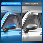 in-Channel Window Visors for Honda Pilot 2016-2022, Not Fit for Touring/Elite/Black Edition, Side Window Deflectors Rain Guards for Cars, Sleek Low Profile Design, Light Smoky Blue, 4PCS