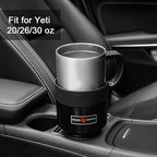 2 Pack Car Cup Holder Expander Organizer Adjustable Base, Compatible with Yeti 20/26/30 oz, Hydro Flasks 32/40oz, Nalgenes 30/32/38/48 oz, Other Bottles in 3.4"-3.8" (Black and Silver)