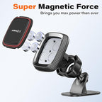 [2 Pack] Magnetic Phone Holder for Car, Dashboard Magnetic Car Phone Holder Mount with Strong VHB Adhesive Mounting, Requires Metal Plate for Use, Compatible with Most Phones(Not for Magsafe)
