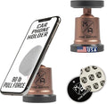 MobNetic Maxx - USA Assembled Magnetic Phone Holder for Car, Magnetic Car Phone Mount, 90-Degree Tilt, 360-Degree Rotation, Aluminum Metal, Compatible with iPhone & Android - Bronze