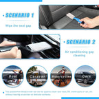 1 PC Double Head Brush for Car Clean, Soft Auto Interior Duster Detailing Brushes, Universal Vehicle Dashboard Screen, Air Vents, Computer etc Cleaning Tool Accessories (Black)