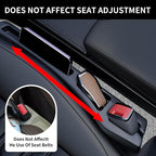 2PCS Car Seat Gap Filler Organizer,Multifunctional Car Gap Filler Organizer Storages Function,Universal Console Catcher Between Seats Cars Interior Accessories (Balck)
