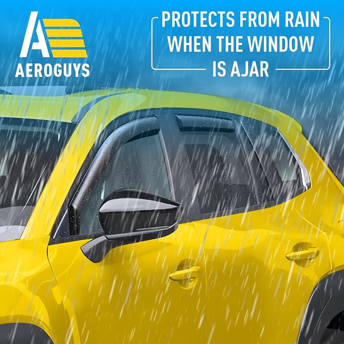 Extra Durable Window Deflectors in-Channel Window Visors Rain Guards Fit for Mazda CX-50 2023-2026, Sun Visors, Wind Vent for Shades, Exterior Car Accessories - 4pcs. AG0755