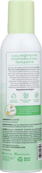 Odor Eliminating Air Freshener Spray, Fresh Citrus, 6-Ounce