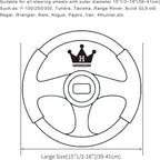 3D Car Steering Wheel Cover Comfort Grip Massage Sporty Anti-Slip Carbon Fiber Faux Leather for F150, Trucks, Jeep, Van, Car Handle Covers for All Seasons, 15.2-16in, Red