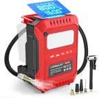 5X Faster Tire Inflator Air Compressor, 160PSI Cordless Air Pump Compatible with Milwaukee 18V Battery with Digital Pressure Gauge, Deflator & Auto Shut-Off for Car, Bicycle (Tool Only)