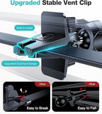 Upgrade Ultra Stable Car Phone Holder Mount【Double Lock Metal Clip】 Universal Air Vent Phone Mount,Mobile Cell Phone Holder for Your Car,for iPhone 17 Pro Max 16 and All Phone